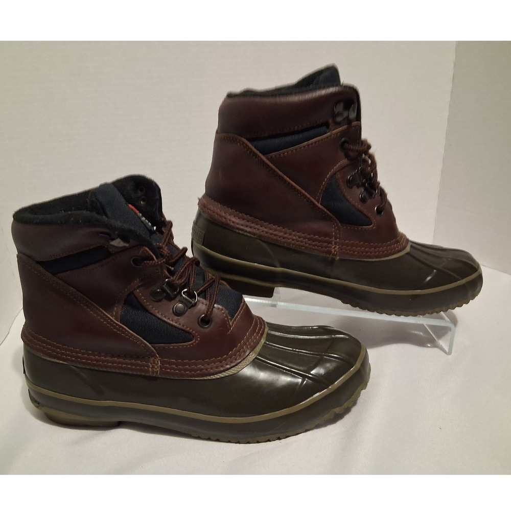 Lake N Trail Women Brown Duck Boots Thermolite Insulated Winter Rain Size 9